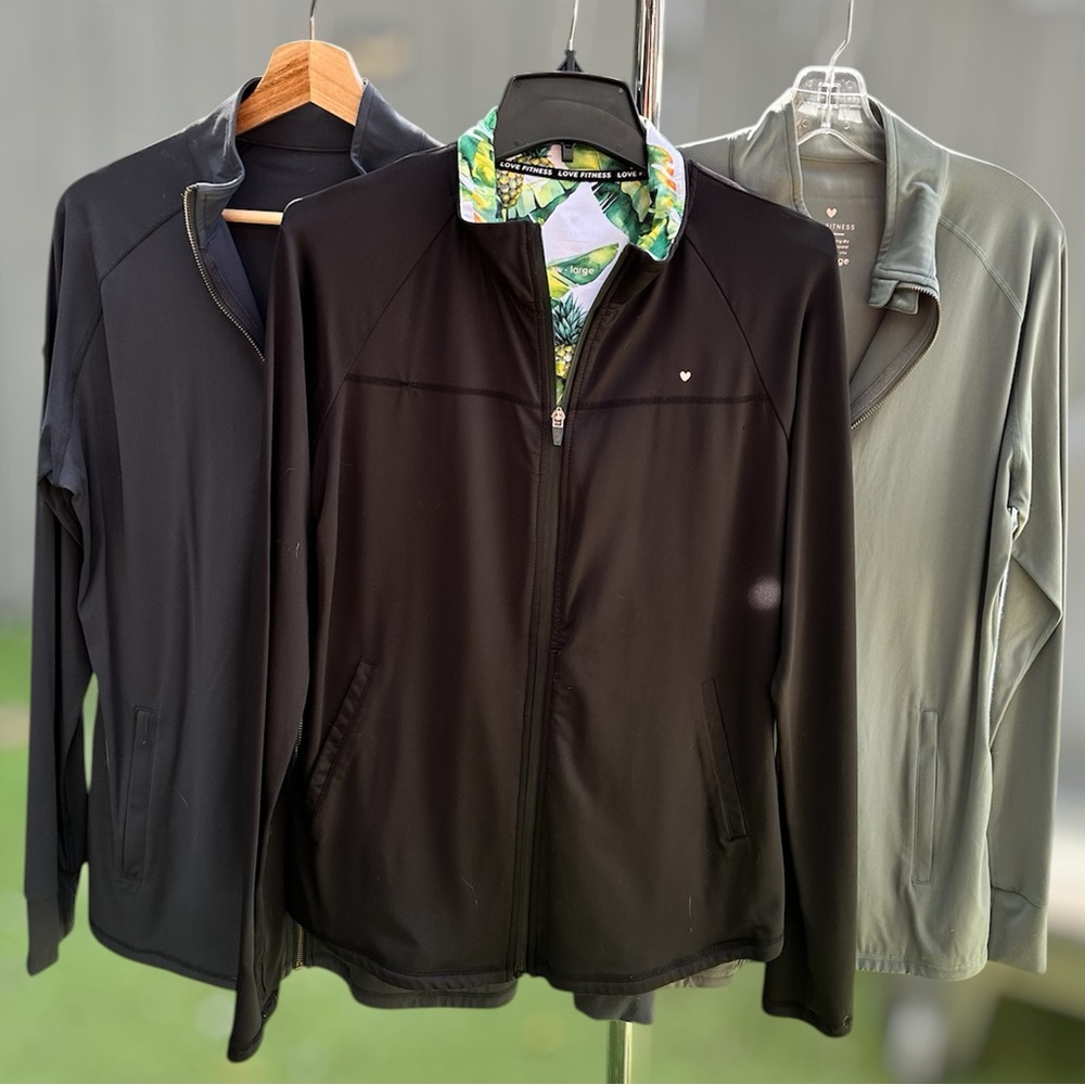 Trio of Love Fitness Activewear Jackets